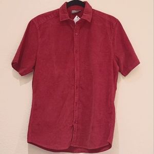 ASOS | Red Corduroy Button Up Shirt (Large)